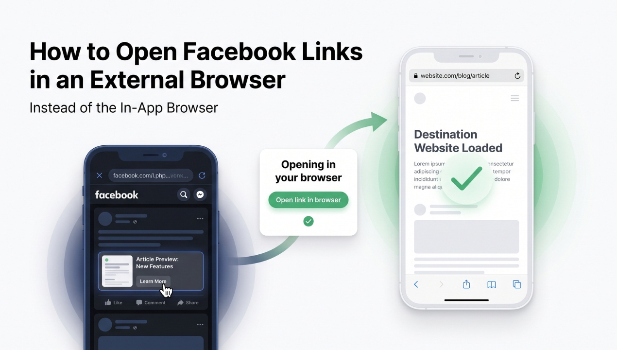 How to Open Facebook Links in an External Browser Instead of the In-App Browser