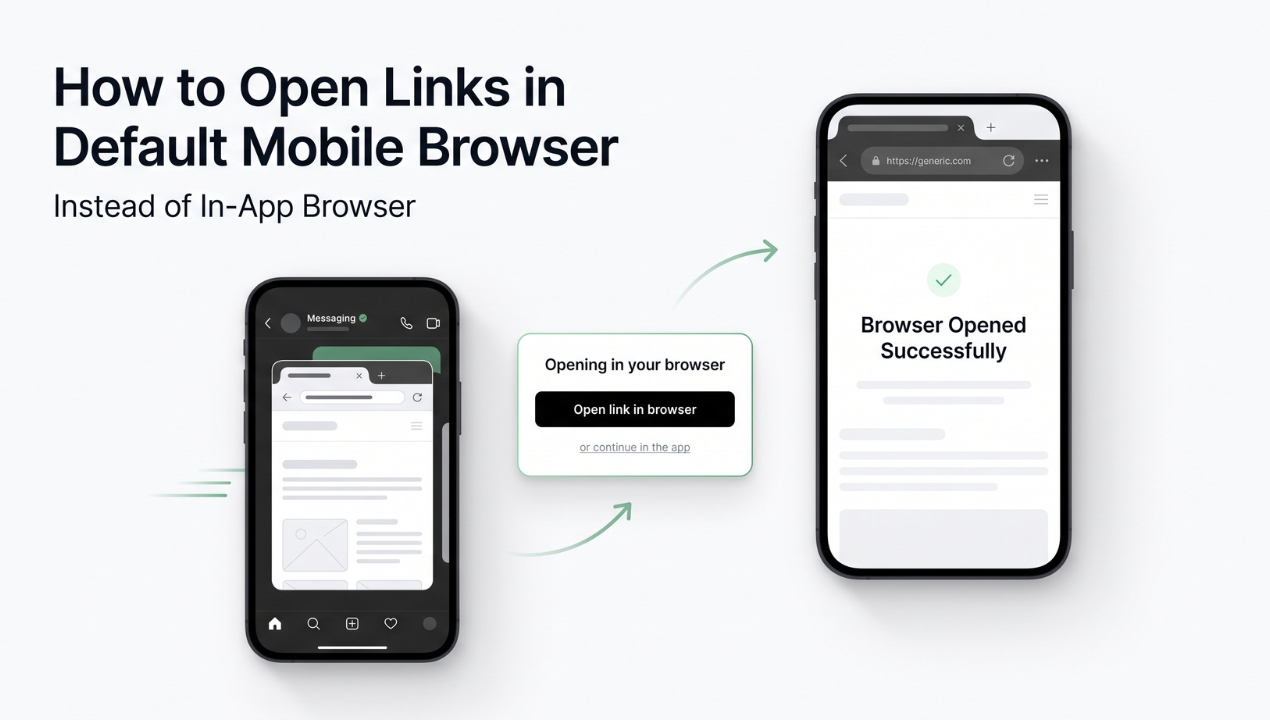 How to Open Links in Default Mobile Browser Instead of In-App Browser?
